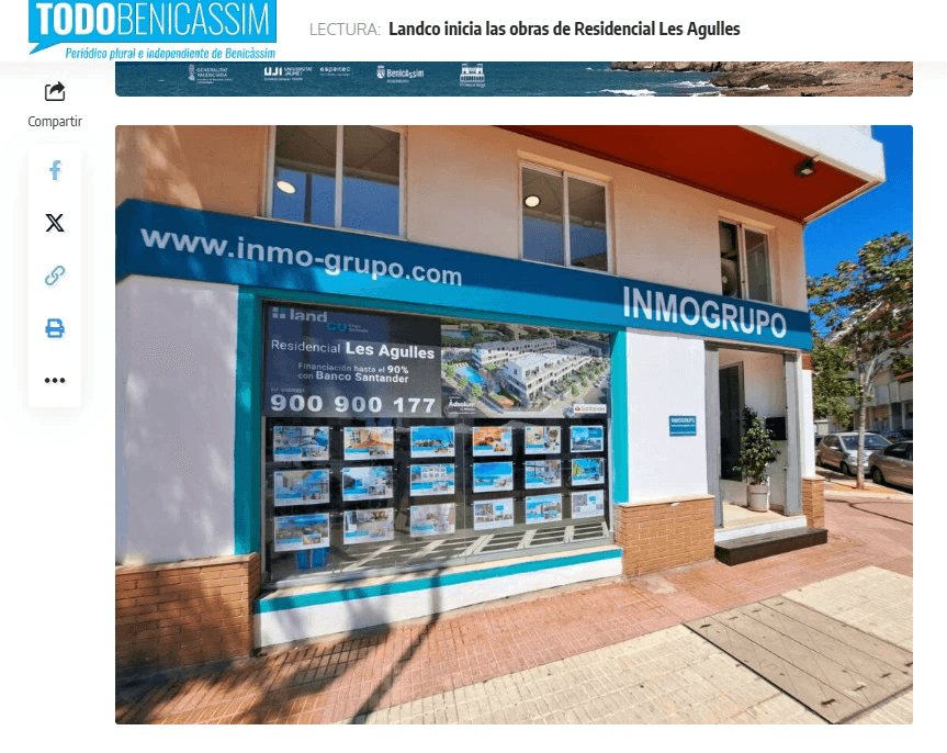 Landco inicia las obras de Residencial Les Agulles