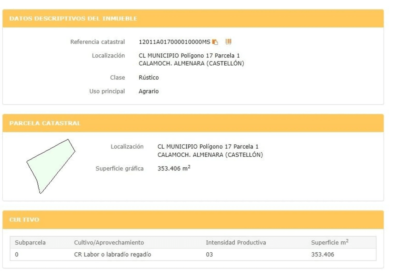 Propriété à Vente à Almenara